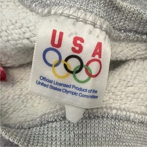 VTG Olympics Sweatshirt Adult Large Gray US Made In USA Crew Neck Long Sleeve